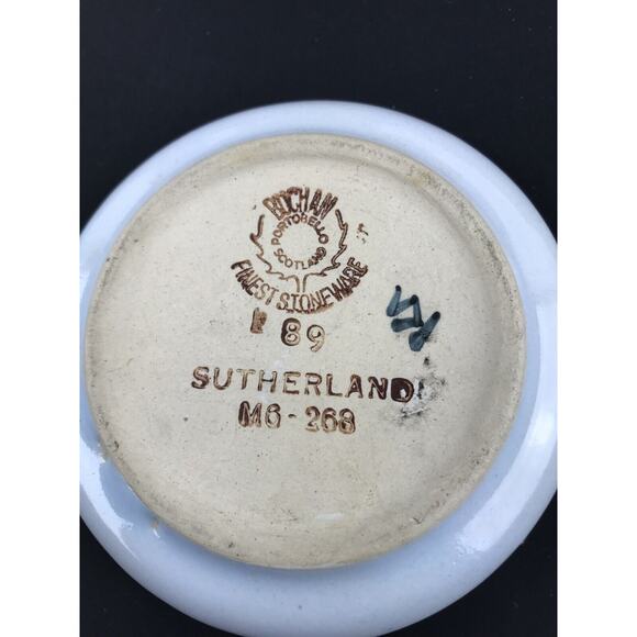 Vintage Buchan Stoneware Pottery Sutherland Coaster Trinket Scotland 4 1/8 - Picture 6 of 11